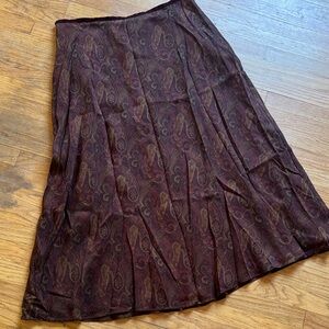 Lauren Ralph Lauren Paisley Maxi Skirt